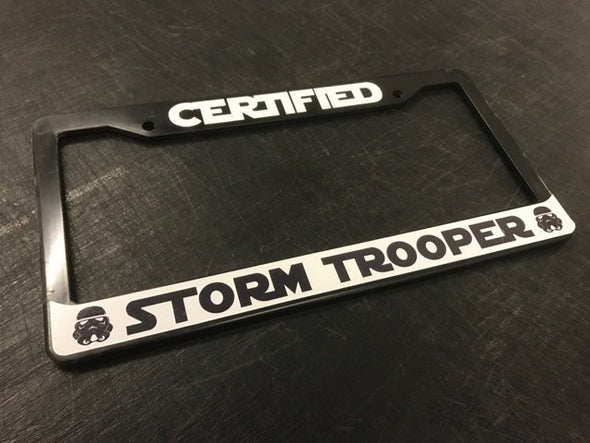 Certified Storm Trooper License Plate Frame