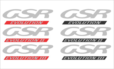 Evolution 1 2 3 GSR Hood Bonnet Decal MR155813