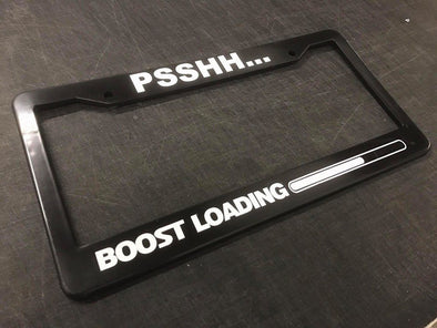 Psshh... Boost Loading License Plate Frame