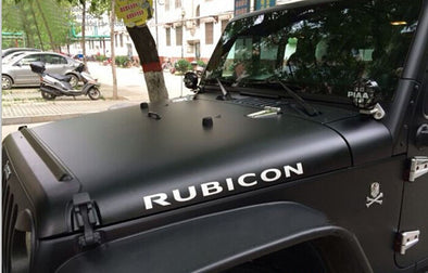 Jeep Rubicon Hood Decals