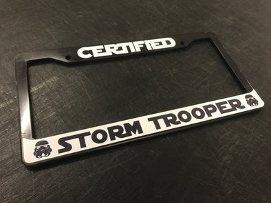 Certified Storm Trooper License Plate Frame