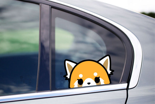 Aggretsuko Dog Peeking