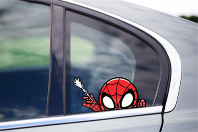 Spider Man with Web Peeking