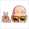 Master Roshi Peace Peeking