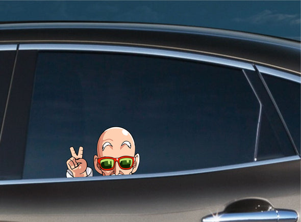 Master Roshi Peace Peeking