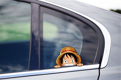 Luffy one piece peeking