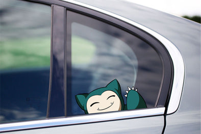 Snorlax Waving Peeking