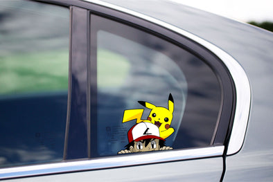 Ash Ketchum & Pikachu Peeking