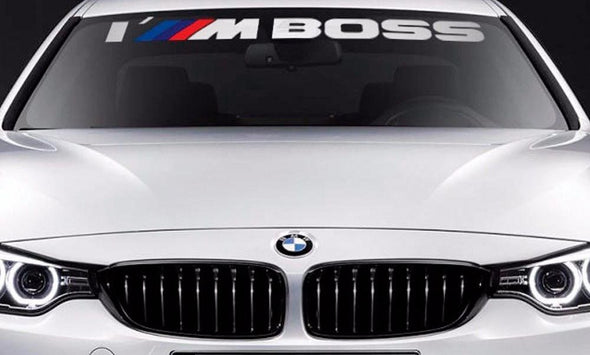 BMW Windshield I`M Boss M Performance Decal