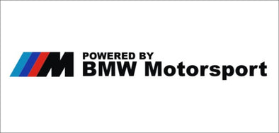 Powered By BMW Motorsports 2 PCS