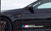 Powered By BMW Motorsports 2 PCS