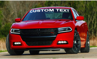 Custom Text Windshield Decal