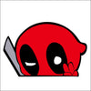 Deadpool Peace Peeking