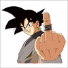 Goku Middle Finger Peeking