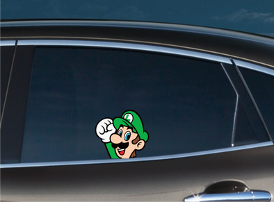 Luigi peeking