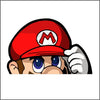 Mario Peeking
