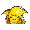 Cute Swag Pikachu Peeking