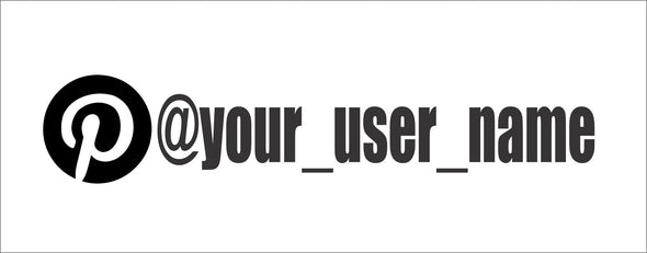 Pintrest @Your User Name