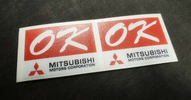 OK Mitsubishi Sticker