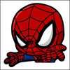 Cute Spider-Man Peeking