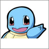 Squirtle Waving Peeking