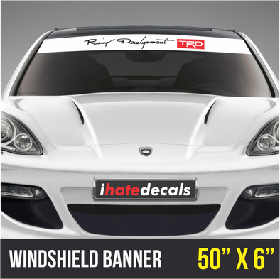 Windshield Banner TRD Racing Development
