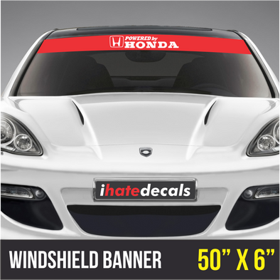 Windshield Banner Powered by Honda