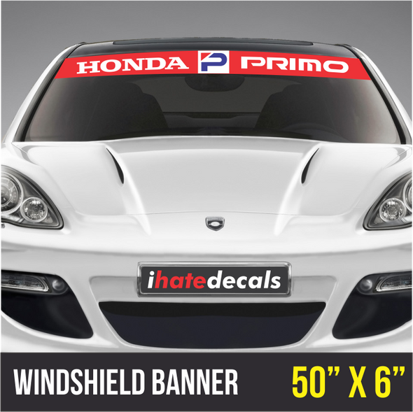 Windshield Banner Honda Primo #2