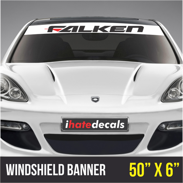 Windshield Banner Falken