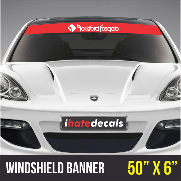 Windshield Banner Rockford Fosgate