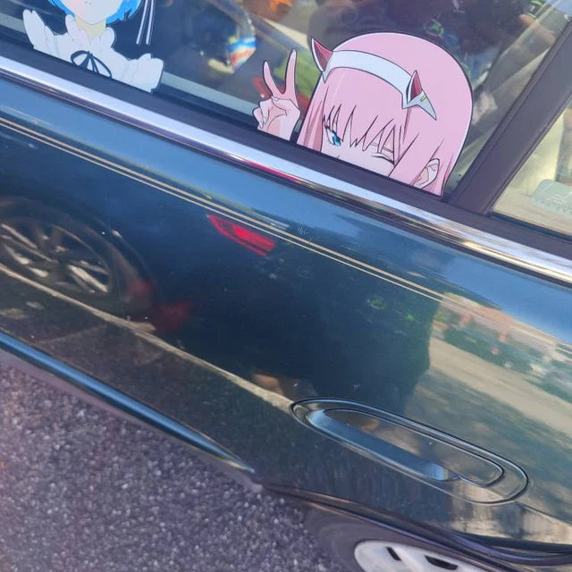 Zero Two Peace Peeking – ihatedecals.ca