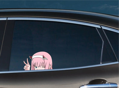 Zero Two Peace Peeking